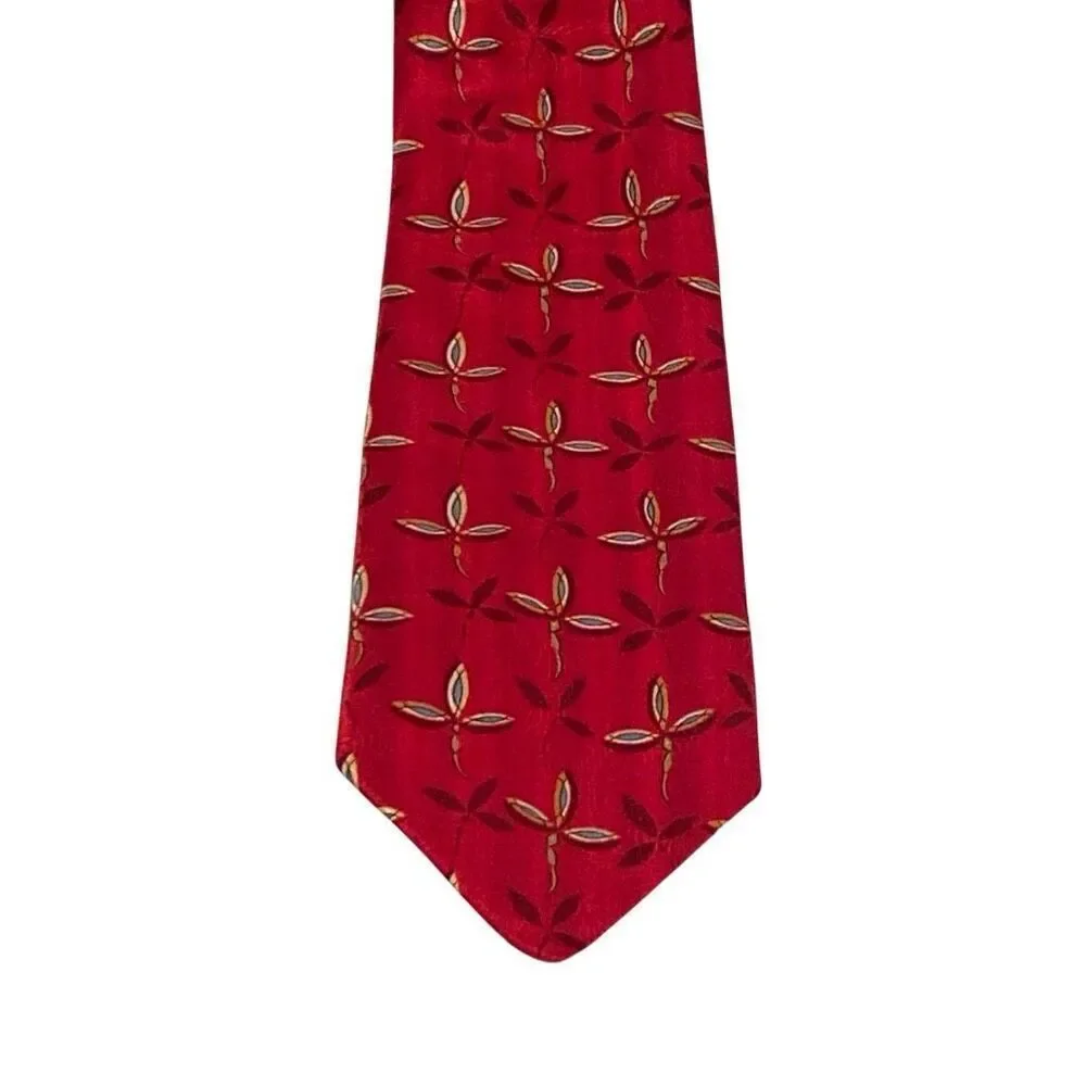 Robert Talbott Tie Best of Class Hand Sewn Finest Silk Red Patterned